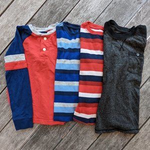 Lot of 4 Gap Long Sleeve T-shirts Kids Sz Small